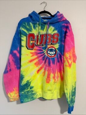 Chicago Cubs Genuine Merchandise Tie-Dye Hoodie